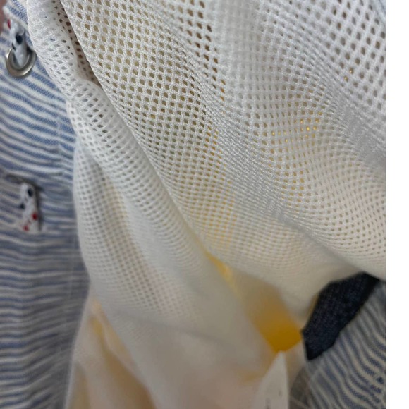 Tommy Hilfiger Yellow Blue Stripe Swim Shorts Size Large ( NWOT) - Picture 10 of 11